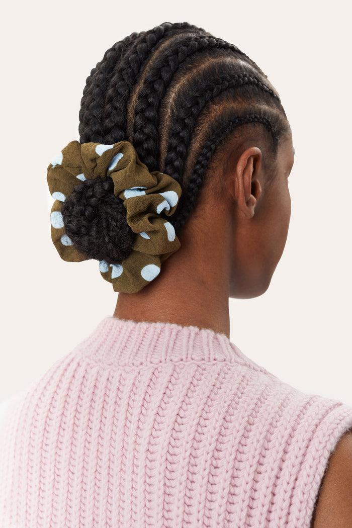 klassisk Thorns højen Stine Goya Womens Hair Accessories | Scrunchy - Blue Dots - Simons Plans